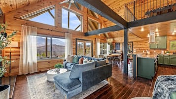 Smart TV, fireplace, video games, foosball