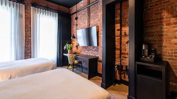 Phòng đơn, 2 giường cỡ queen, không hút thuốc | Bộ trải giường bằng vải Frette của Ý, bộ đồ giường cao cấp
