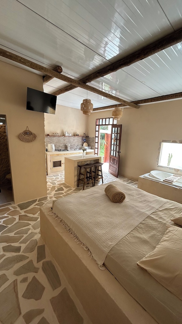 1 bedroom, WiFi, bed sheets - Essence Chalets White House - Greek (Brumadinho)