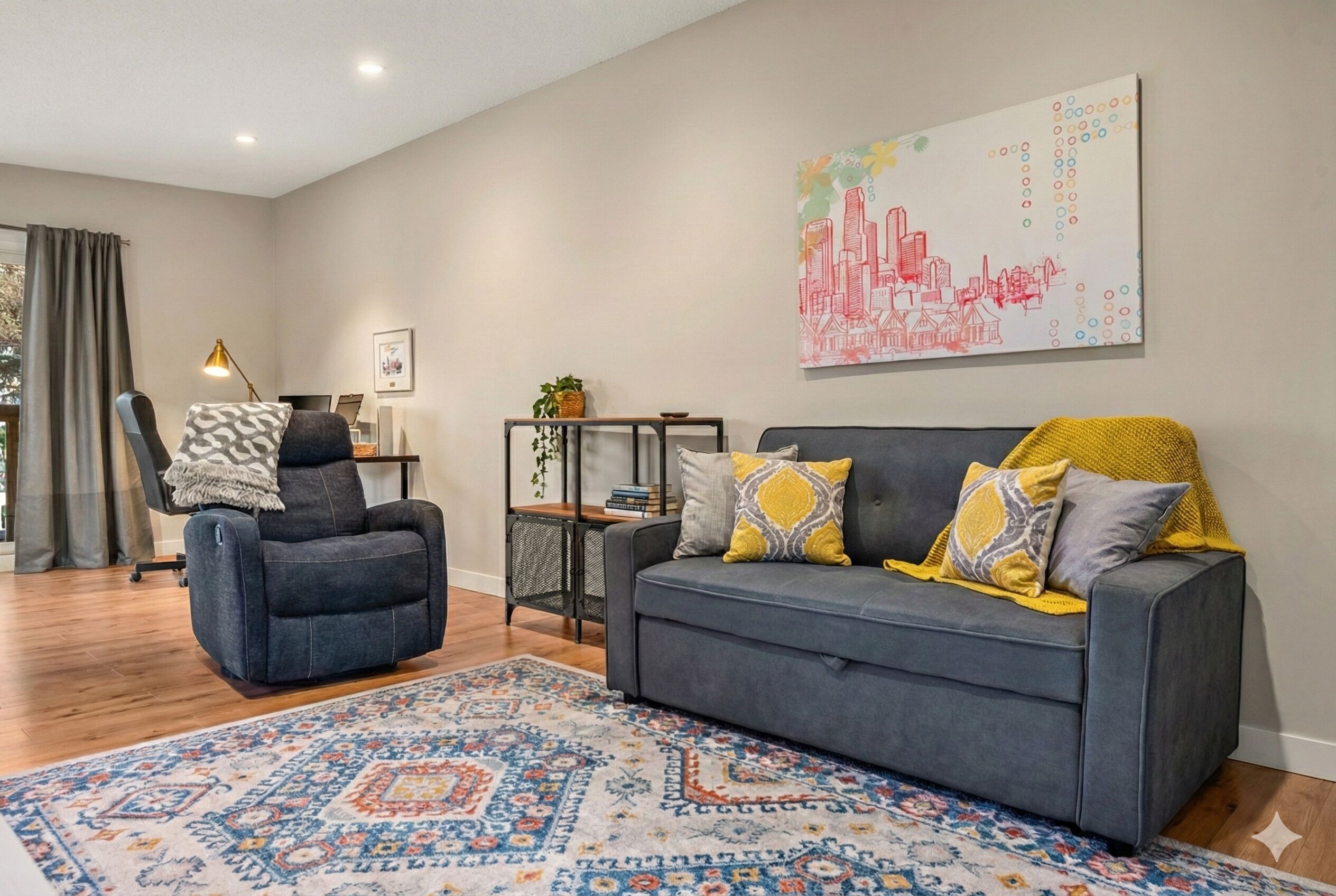 Smart-tv en een computerscherm