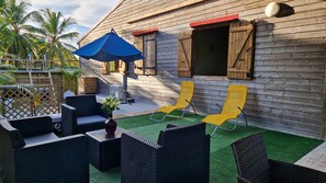 Terrace/patio - Authentic Creole Villa with huge terrace and swimming pool (Le Moule)