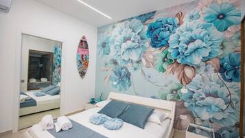 1 soverom, strykejern/-brett, wi-fi og sengetøy