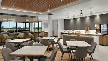 Free daily self-serve breakfast