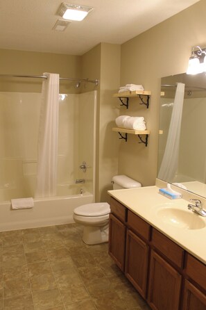 Hair dryer, towels