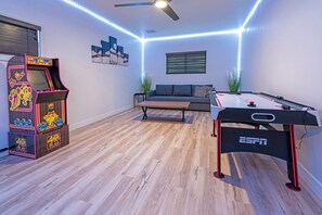 Game room - Modern retreat with games room in central location! (Page)