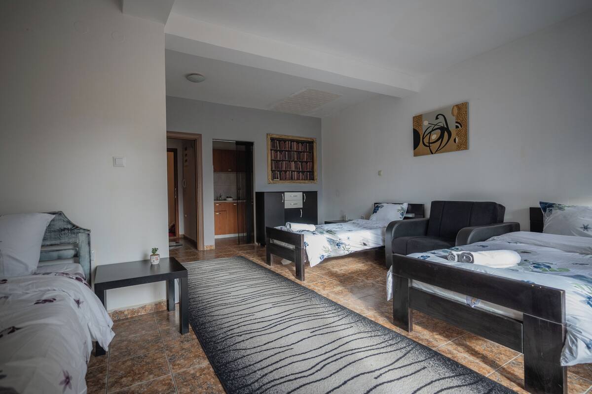 Economy appartement, balkon, uitzicht op stad | Woonruimte