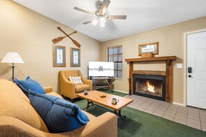 TV connectée, cheminée