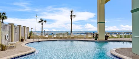 Indoor pool, a heated pool