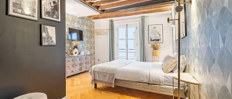 Huoneisto | 1 makuuhuone, silitysrauta/-lauta, vuodevaatteet