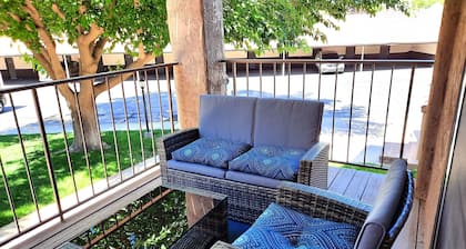 Sports Village 1-bedroom condo with WiFi and two decks