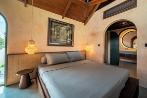 Deluxe Villa, 1 Bedroom, Private Pool, Pool View | 1 bilik tidur, seterika/papan seterika, Wi-fi percuma, cadar katil