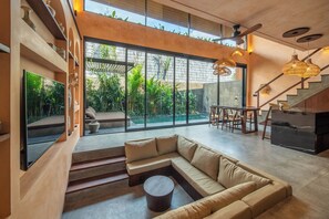 Villa – deluxe, 1 soverom, privat basseng, bassengutsikt | Utsikt fra rommet