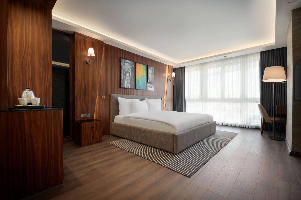 Chambre Deluxe, 1 lit double, vue ville