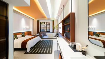 Loft Classique, vue ville | 1 chambre, couette en duvet d'oie, matelas mémoire de forme