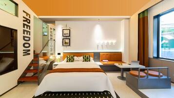 Down duvets, memory-foam beds, individually decorated