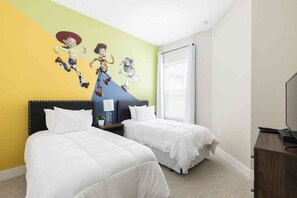 4 bedrooms, iron/ironing board, travel crib, WiFi