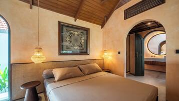 Deluxe Villa, Private Pool, Pool View | 1 bedroom, premium bedding, desk, laptop workspace