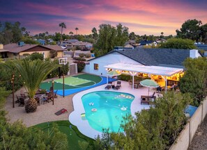 Pool - Epic Desert Stay | Pool, Hot Tub & Sports Court (Scottsdale)