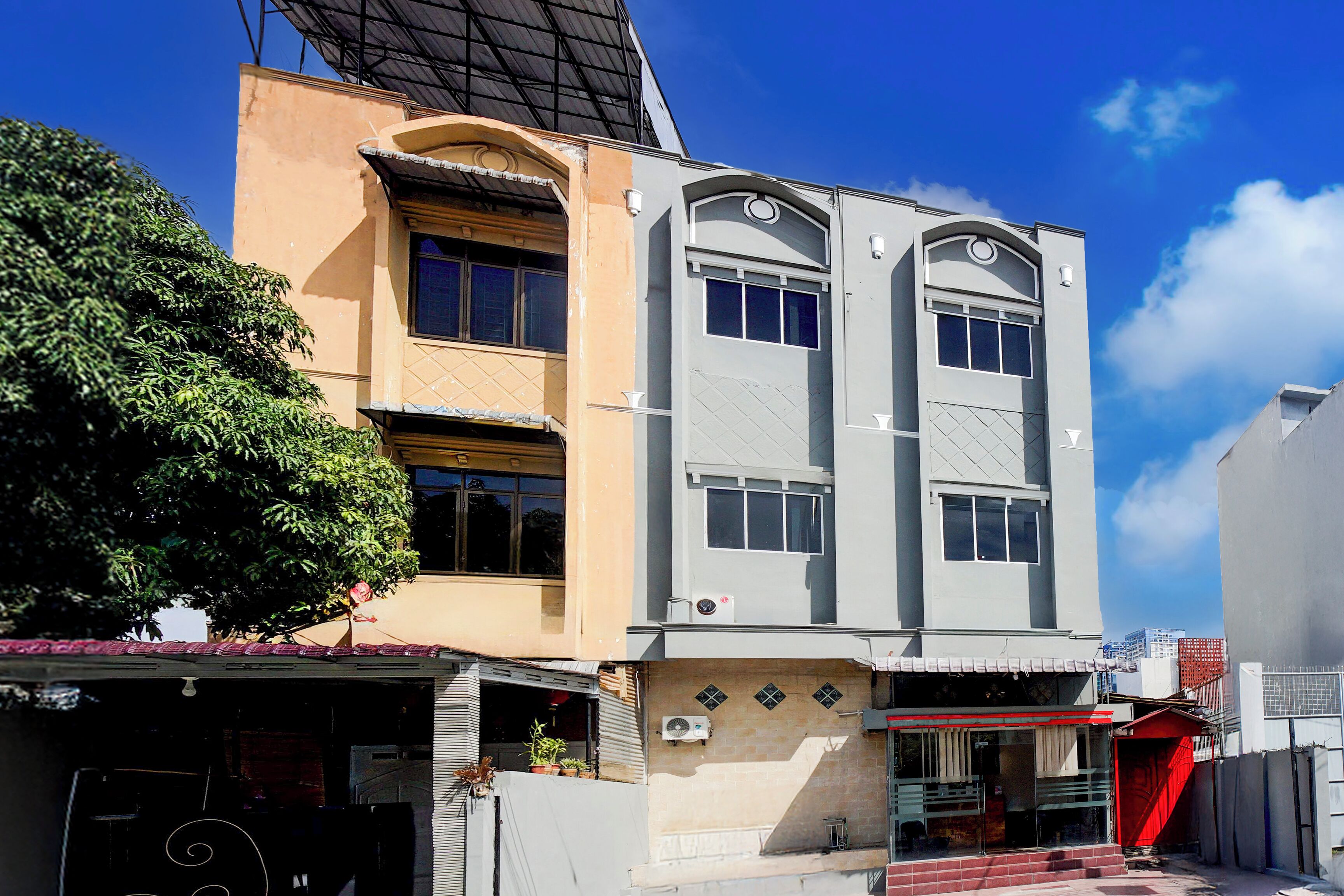 Voorkant van accommodatie