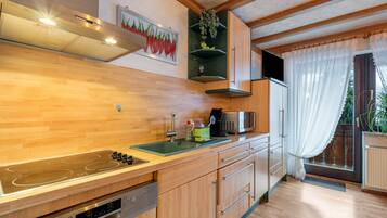 Kühlschrank, Mikrowelle, Herdplatte, Geschirrspüler