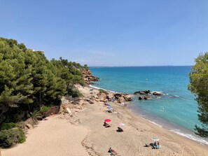 En la playa 