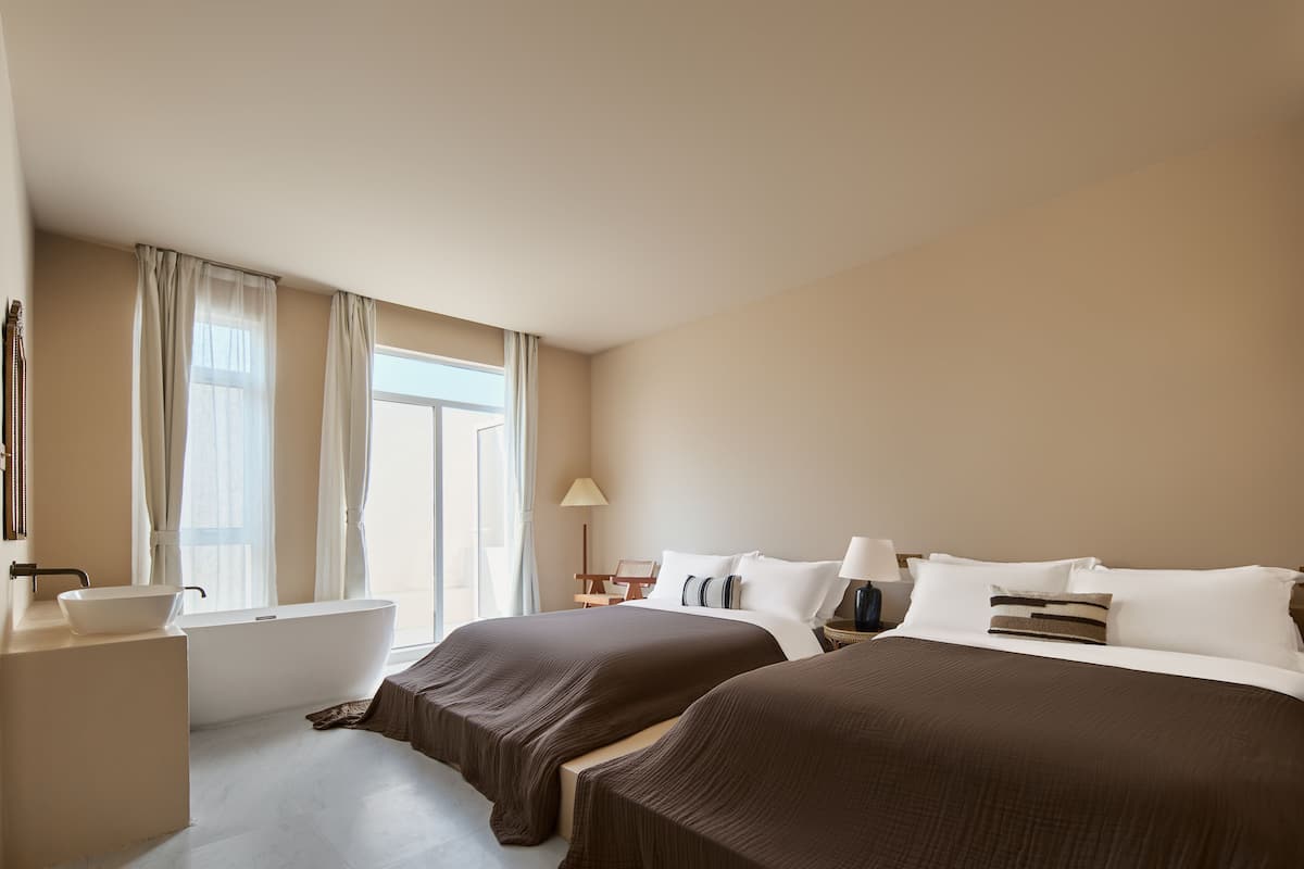 Camera Elite con 2 letti singoli | Biancheria da letto di alta qualità, una scrivania, Wi-Fi gratuito