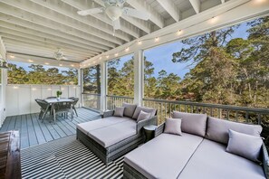 Outdoor dining - Newly Built • Pool Access + Golf Cart Walk to Beach | 30A Ocean Pearl (Santa Rosa Beach)