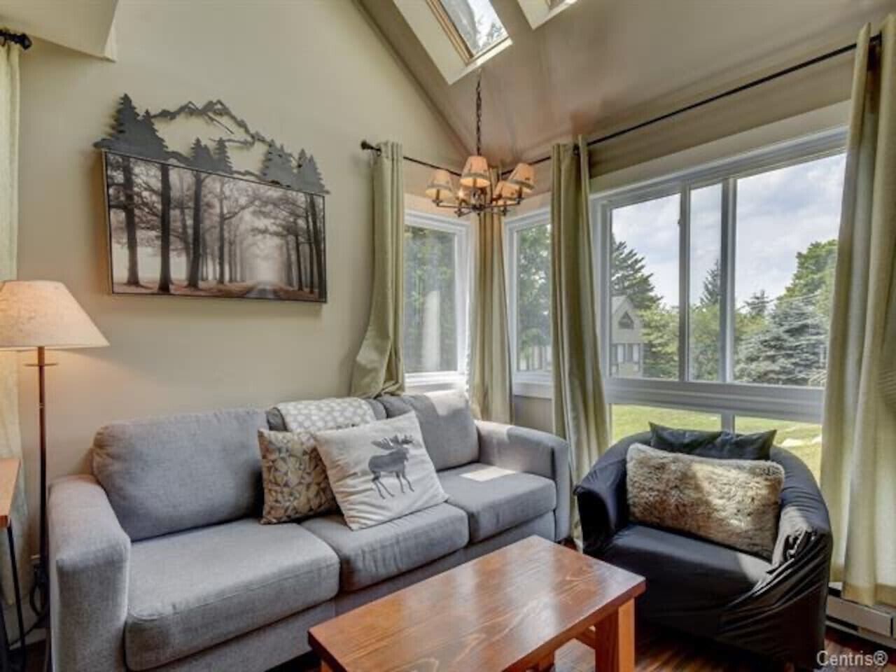 Televisión y chimenea 