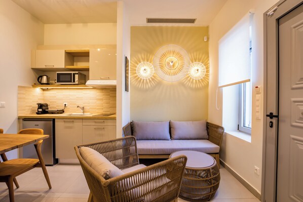 Living area - Onyro Villas (Karpathos)