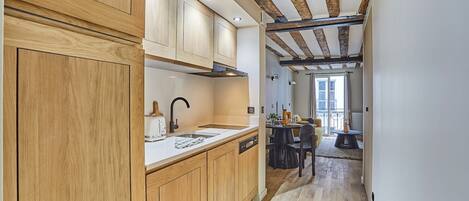 Apartamento | Cozinha privada | Produtos de limpeza