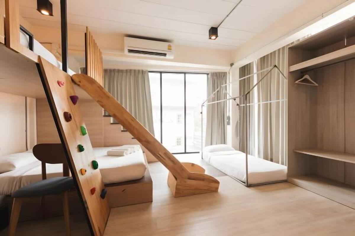 Blackout curtains, iron/ironing board (on request), free WiFi