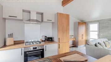 Fridge, oven, stovetop, toaster