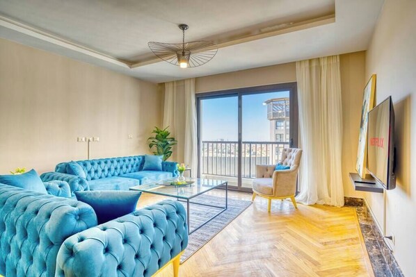 TV - The Lofts across AUC - C703, LOFTS BY ELEGANT - WITH POOL (New Cairo City)