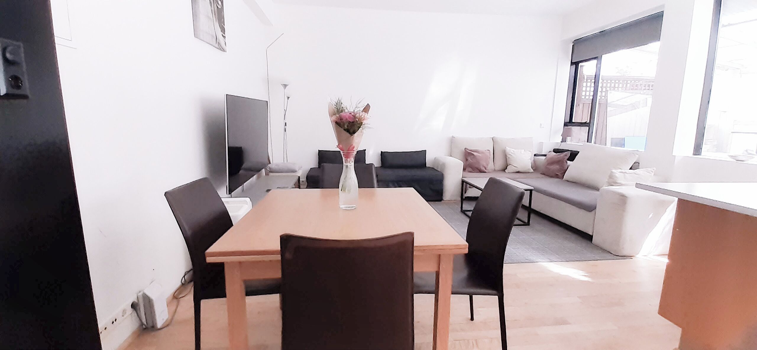 Comfort Apartment, 1 King Bed, Patio | Living area | Flat-screen TV