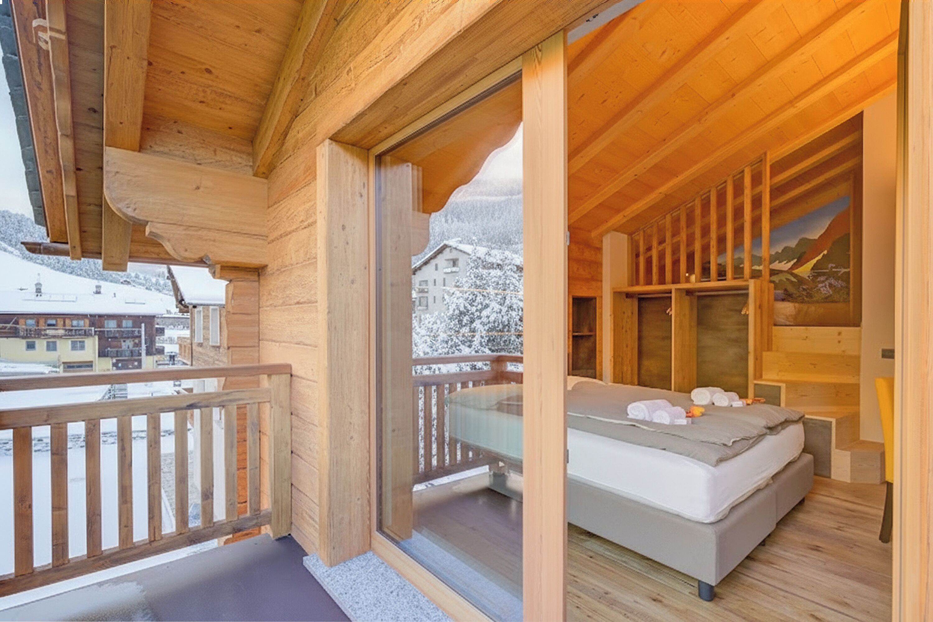 Appartement familial, plusieurs chambres, 2 salles de bains (Blu Genziana Ski In 10 m) | 2 chambres, accès au Wi-Fi (inclus), literie fournie