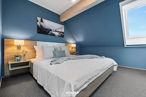 1 bedroom, desk, iron/ironing board, travel cot - Bude 5 directly on the dike in Dagebüll for 2 persons with water view (Dagebüll)