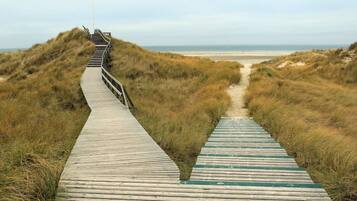 Vlak bij het strand
