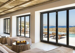 Villa | Living room - Waterfront Villa With Private Pool (Mykonos)