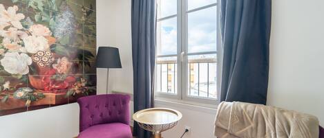 公寓 | 1 間睡房、手提電腦工作空間、熨斗/熨衫板、床單