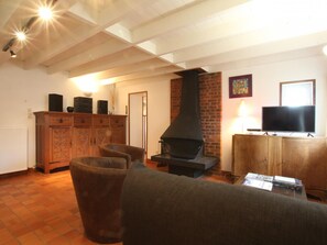 電視、壁爐、DVD 播放機、音響