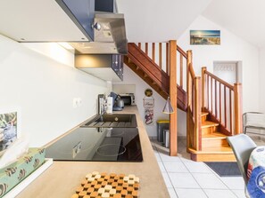 Fridge, microwave, dishwasher - Comfortable duplex in Barneville-Carteret with garden and parking (Barneville-Carteret)