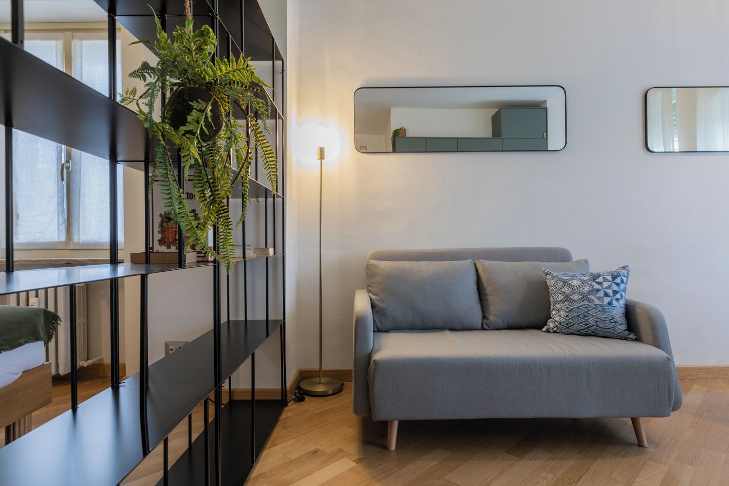 Studio, Balcony | Living area | 35-inch TV with digital channels