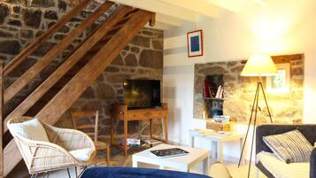 Télévision, cheminée