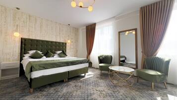 Luxury Double or Twin Room, Balcony, Mountain View | 1 bedroom, in-room safe, desk, laptop workspace