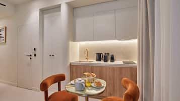 Apartment | Private kitchen | Fridge, microwave, stovetop, coffee/tea maker