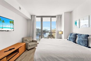 1 bedroom, iron/ironing board, travel crib, WiFi