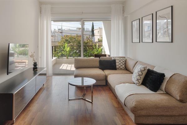 Luxury Apartment, City View | 2 bedrooms, in-room safe, blackout drapes, iron/ironing board
