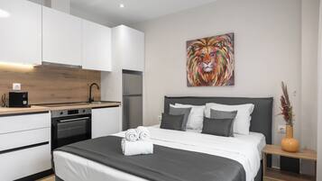 Deluxe Studio 25m2 | Individuell inredning, unika möbler, barnsÀngar och gratis wi-fi