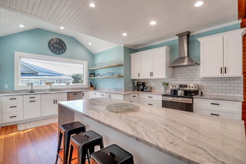 Pet-friendly Beach House Steps to Oceanfront by Tybee Cottages