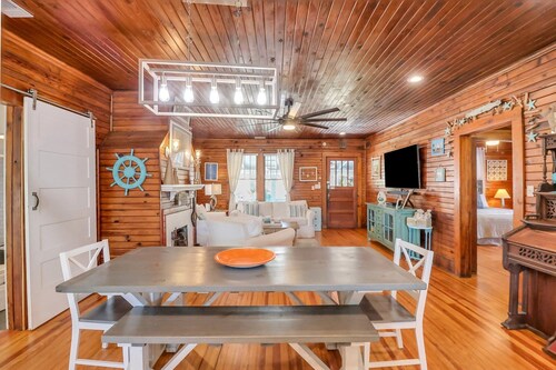 Pet-friendly Beach House Steps to Oceanfront by Tybee Cottages